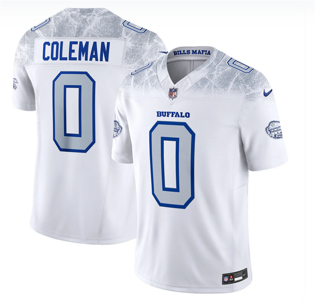 Men's White Buffalo Bills #0 Keon Coleman 2025 F.U.S.E. “Rivalries” Vapor Untouchable Limited Stitched Football Jersey